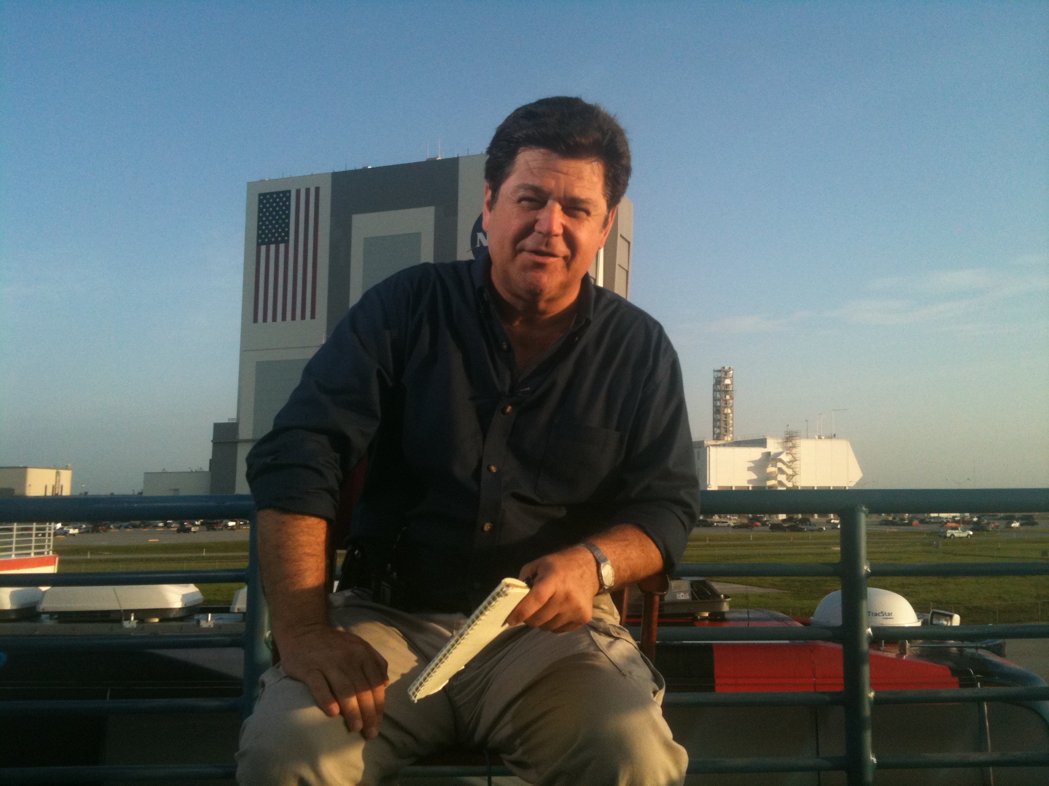 John Zarrella at Kennedy Space Center
